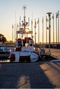 Sunburst On The Canadian Coast Guard Cape Lambton Motor Lifeboat Royalty Free Stock Photo