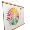 Sunburst chart isolated on white background