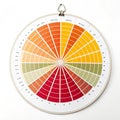 Sunburst chart isolated on white background