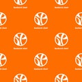 Sunburst chart pattern vector orange