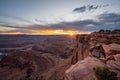 Sunburst at Dead Horse Point State Park Royalty Free Stock Photo