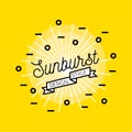 Sunburst Flat Design