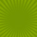 Sunburst green rays pattern. Radial sunburst ray background vector illustration Royalty Free Stock Photo