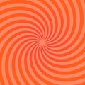 Sunburst pattern. Abstract radial bright sun burst background. Orange center sunlight gradient design. Vector sunbeam Royalty Free Stock Photo