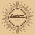 sunburst pattern design Royalty Free Stock Photo
