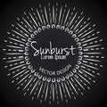 sunburst pattern design Royalty Free Stock Photo