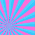 Sunburst pink and blue color rays abstract background explosion festival season vector illustration Royalty Free Stock Photo