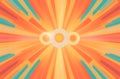 Sunburst ray background, Comic beam lines, Sun effect rays, Radial stripes, Retro sunburst ray in vintage style Royalty Free Stock Photo