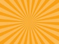 Sunburst rays orange background. sunbeam star burst. Vector illustration Royalty Free Stock Photo