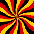 Sunburst red, black and yellow vector background Royalty Free Stock Photo