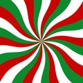 Sunburst red, green and white vector background Royalty Free Stock Photo