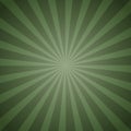 Sunburst Retro green in vintage style. Vector illustration Royalty Free Stock Photo