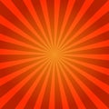 Sunburst Retro red in vintage style. Vector illustration