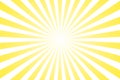 Sunburst retro sun rays yellow background. Abstract summer sunny. Vintage radial texture Royalty Free Stock Photo