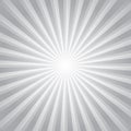 Sunburst vector illustration with grey background, conveying retro and vintage