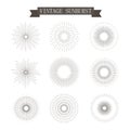 Sunburst vintage icons Royalty Free Stock Photo