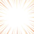 Sunburst with Yellow and Orange Pastel Color for Rays and Beams Isolated. Two Tone Explosion with Texture, Depth, and