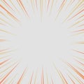 Sunburst with Yellow and Orange Pastel Color for Rays and Beams Isolated. Two Tone Explosion with Texture, Depth, and