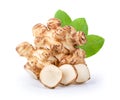 Sunchoke isolated on the white background Royalty Free Stock Photo