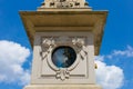 sunclock at a historical rokoko park Royalty Free Stock Photo