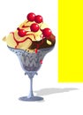 Sundae Ice-Cream with Cherry