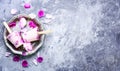 Sundae with taste of rose Royalty Free Stock Photo