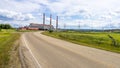 Sundance power plant in rural landscape in summer season Royalty Free Stock Photo