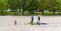 Water activity in family at Heron Island