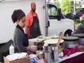 Fresh pancakes at Rockville market