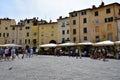 Sunday Antique Fair, Central Square, Lucca, Tuscany, Italy