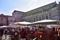 Sunday Antique Fair, Central Square, Lucca, Tuscany, Italy