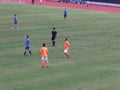 Shenzhen, China: as a recreational sport, soccer matches are in progress.