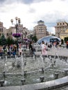 Sunday on Independence square in Kiev, Ukraine