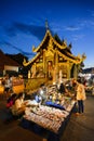 Sunday market walking street. Royalty Free Stock Photo