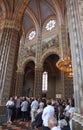 Sunday Mass in Dakovo cathedral, Croatia Royalty Free Stock Photo