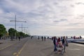 Sunday November 6th 2016 - People enjoying a warm autumn day at the waterfront of Thessaloniki, Greece