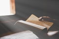 A christian man reading the bible Royalty Free Stock Photo