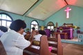 Sunday service in Methodist Church in Fiji Royalty Free Stock Photo