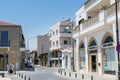 Sunday street view in Larnaca City of Cyprus Royalty Free Stock Photo