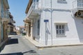 Sunday street view in Larnaca City of Cyprus Royalty Free Stock Photo