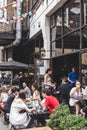 Sunday UpMarket sitting area, Brick Lane, London