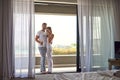 Sundays dont get any better than this. a happy young couple enjoying their morning coffee together on the balcony at Royalty Free Stock Photo