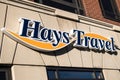 Exterior shot of Hays Travel Head Office Quarters building showing company sign