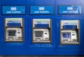Exterior shot of three Halifax Bank Cash Machine atm