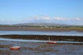 Sunderland point boats River Lune distant hills