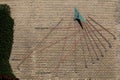 Sundial at Aarhus university Royalty Free Stock Photo