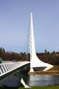 Sundial Bridge over the Sacramento River Redding California Royalty Free Stock Photo