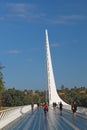 Sundial Bridge over the Sacramento River in Redding, California Royalty Free Stock Photo