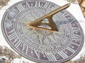 Sundial Clock Face With Roman Numerals