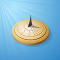 Sundial golden object